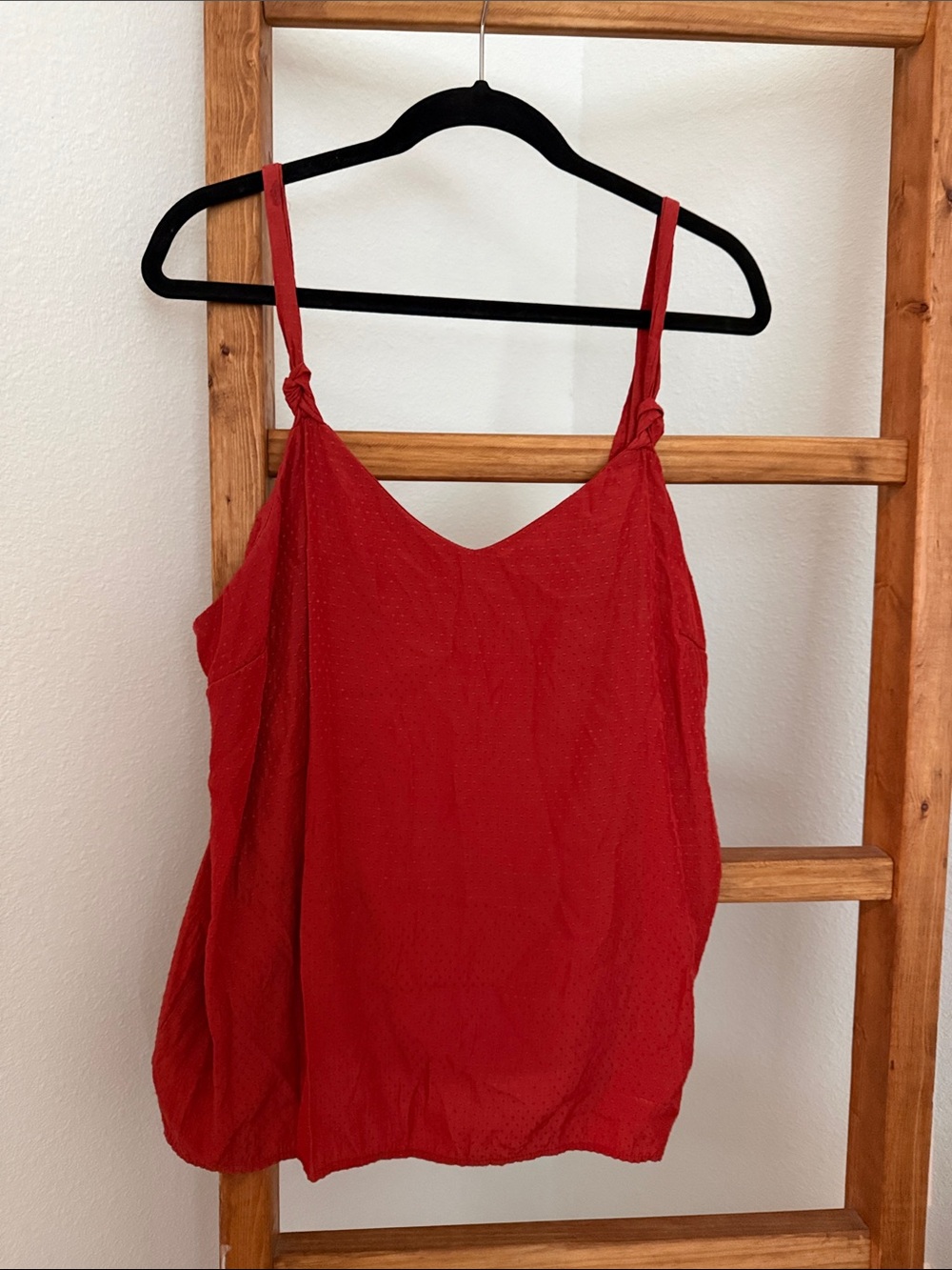 Old Navy Red Knotted Spaghetti Strap Camisole